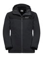 Jack Wolfskin Winterjacke Snowfrost 3in1 (wasser- und winddicht, warme Fleece-Innenjacke) phantomgrau Kinder